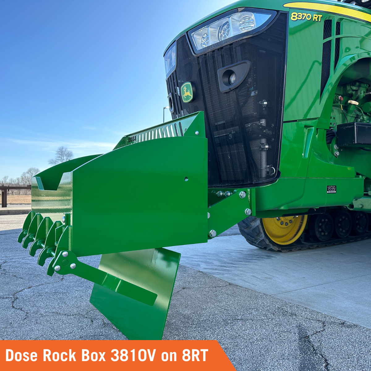 Dose Manufacturing Rock Box on 8RT John Deere