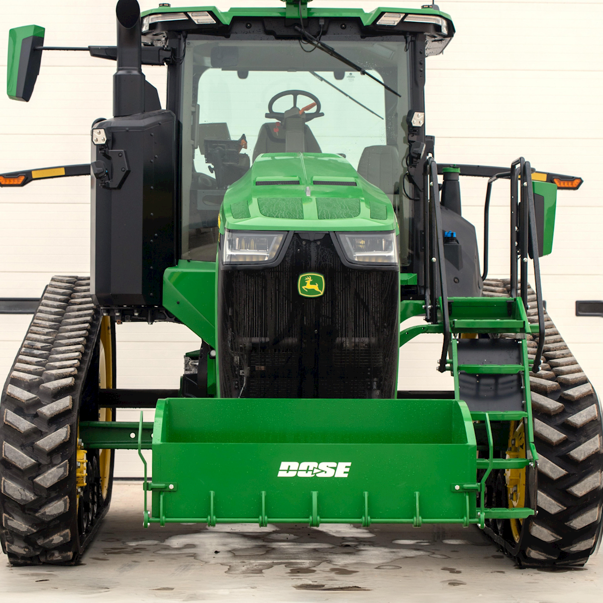 Dose Manufacturing Rock Box on John Deere Tractor